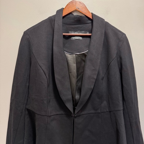 Torrid Studio Luxe Ponte Peplum Black Blazer Size 1x Preppy - Picture 6 of 14